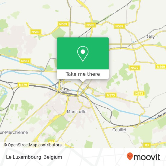 Le Luxembourg map