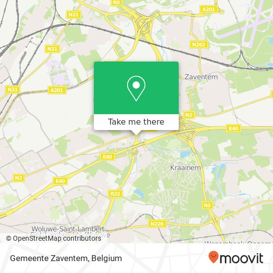 Gemeente Zaventem map