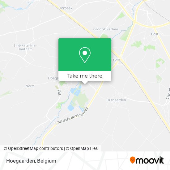Hoegaarden map
