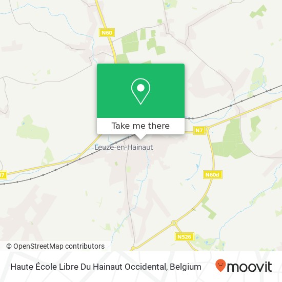 Haute École Libre Du Hainaut Occidental plan