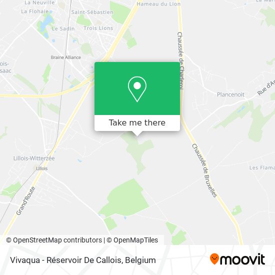 Vivaqua - Réservoir De Callois plan