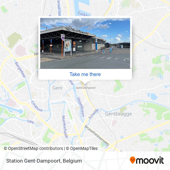 Station Gent-Dampoort map