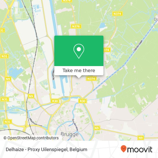 Delhaize - Proxy Uilenspiegel map