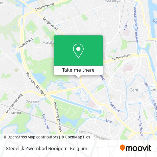 Stedelijk Zwembad Rooigem map