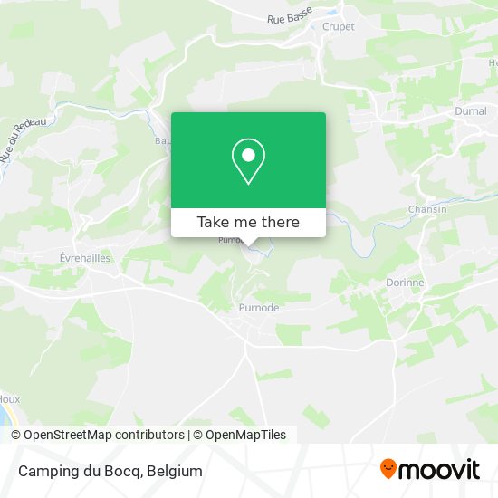 Camping du Bocq map