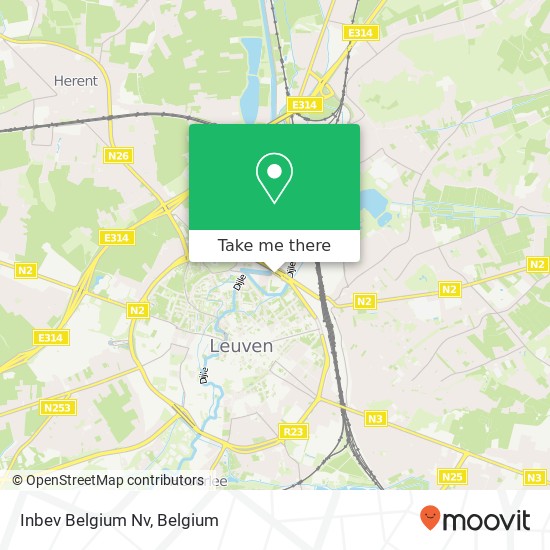 Inbev Belgium Nv map