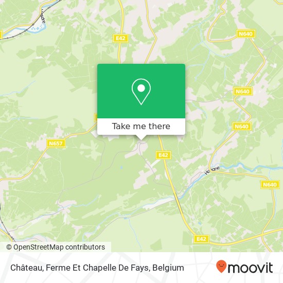 Château, Ferme Et Chapelle De Fays plan