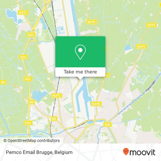 Pemco Email Brugge map