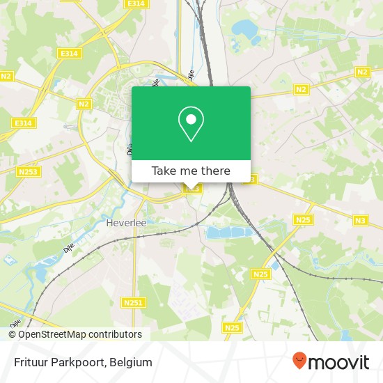 Frituur Parkpoort plan