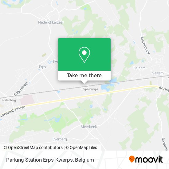 Parking Station Erps-Kwerps map