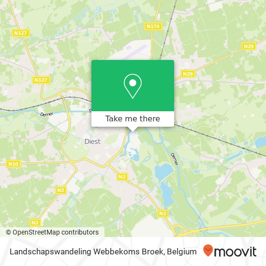 Landschapswandeling Webbekoms Broek map