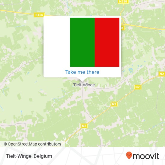 Tielt-Winge map