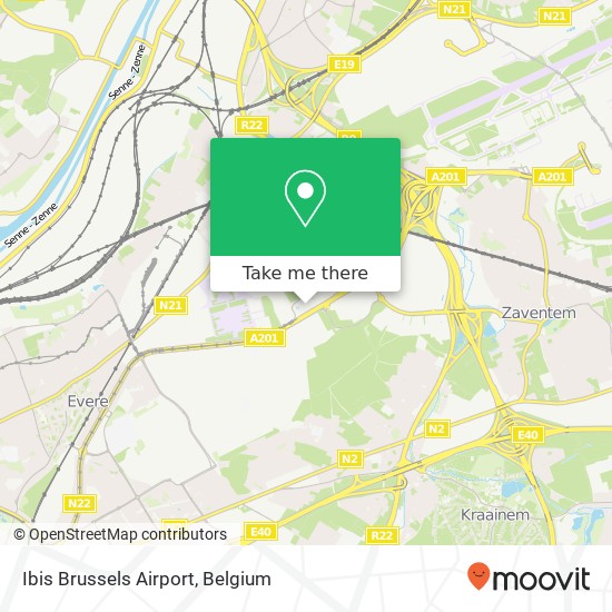Ibis Brussels Airport map