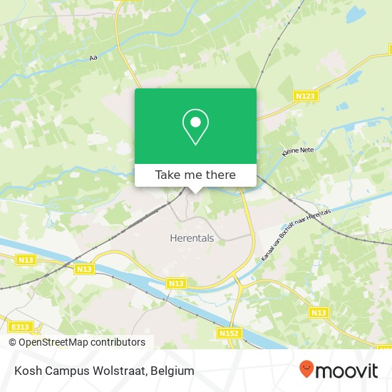 Kosh Campus Wolstraat map