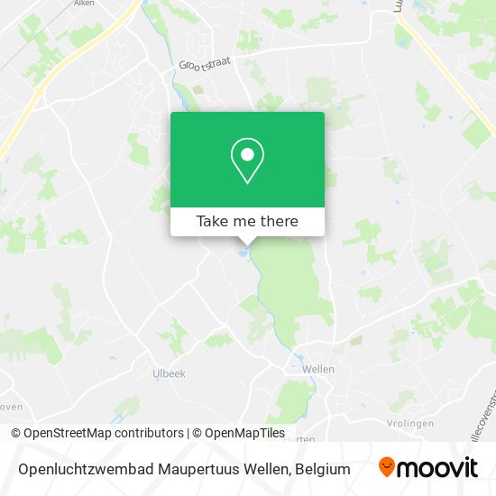 Openluchtzwembad Maupertuus Wellen map