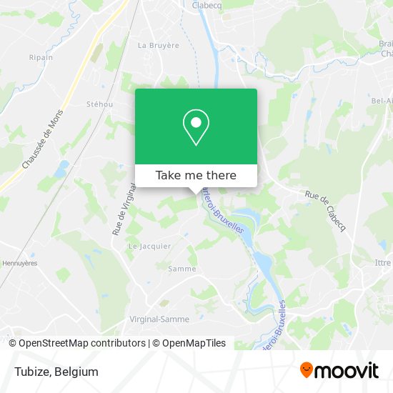 Tubize map