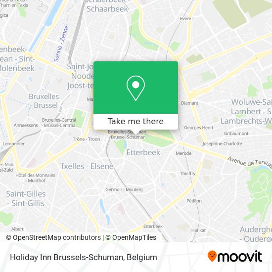 Holiday Inn Brussels-Schuman map