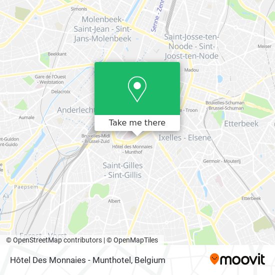 Hôtel Des Monnaies - Munthotel map