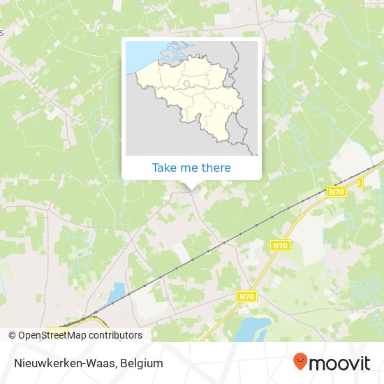 Nieuwkerken-Waas map