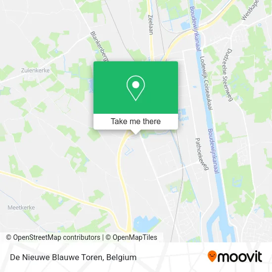 De Nieuwe Blauwe Toren map