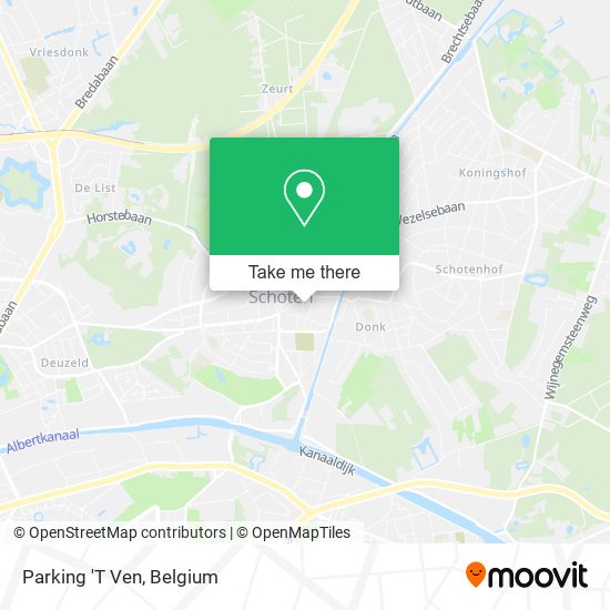 Parking 'T Ven map