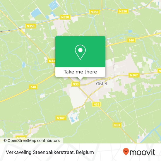 Verkaveling Steenbakkerstraat map