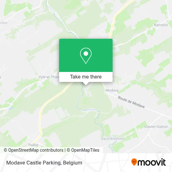 Modave Castle Parking map