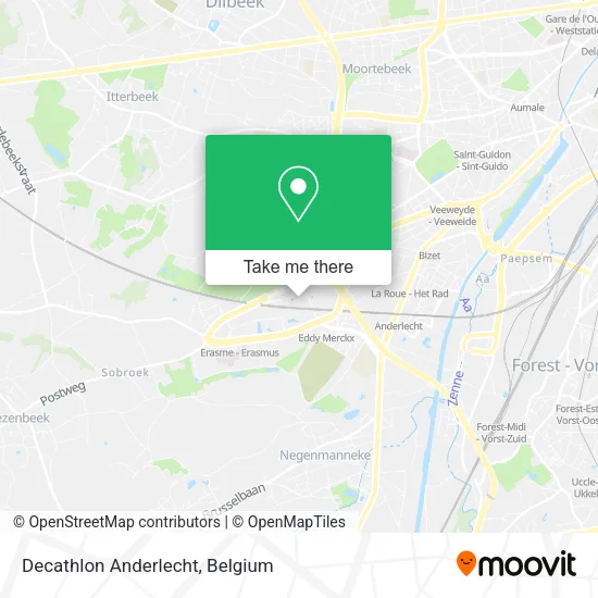 Decathlon Anderlecht map