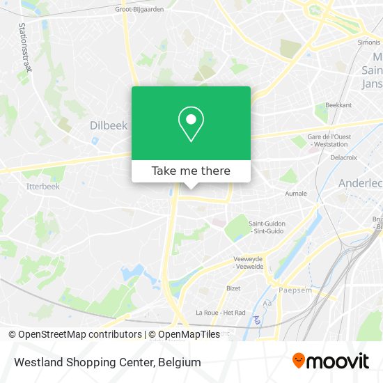 Westland Shopping Center map