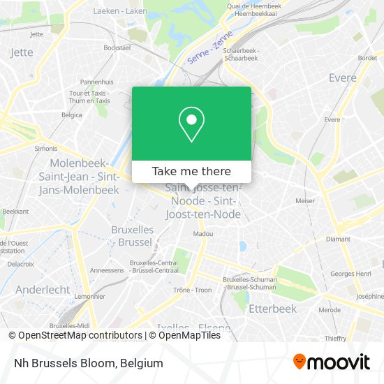 Nh Brussels Bloom map