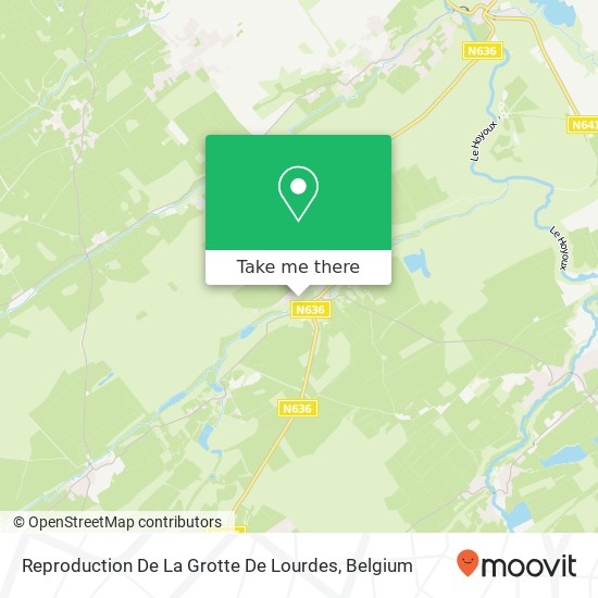 Reproduction De La Grotte De Lourdes plan