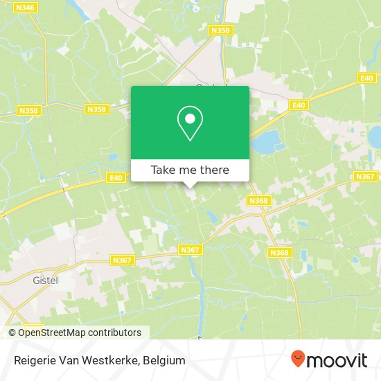 Reigerie Van Westkerke map