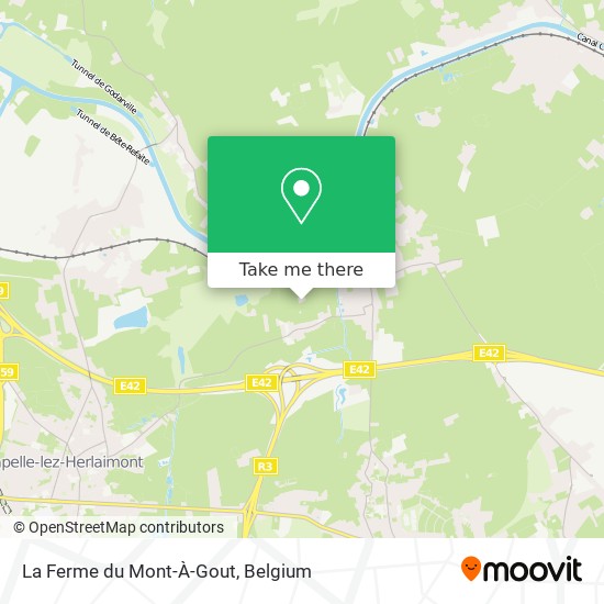 La Ferme du Mont-À-Gout map