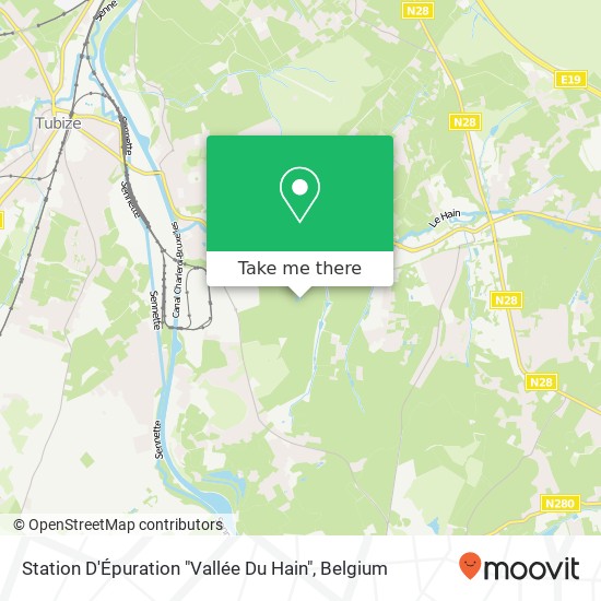 Station D'Épuration "Vallée Du Hain" plan