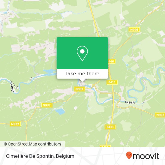 Cimetière De Spontin map