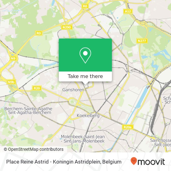 Place Reine Astrid - Koningin Astridplein map