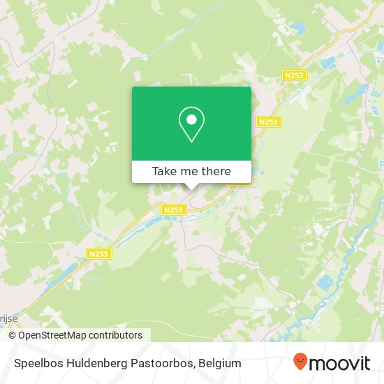 Speelbos Huldenberg Pastoorbos plan