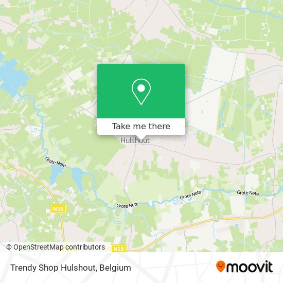 Trendy Shop Hulshout map