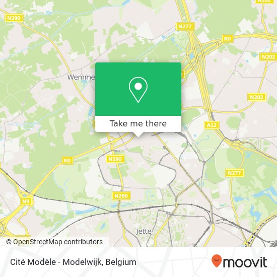 Cité Modèle - Modelwijk map