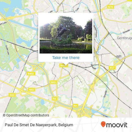 Paul De Smet De Naeyerpark map