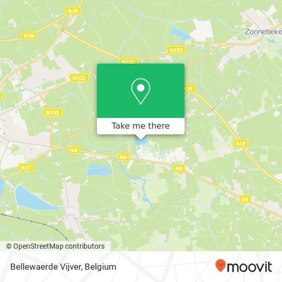 Bellewaerde Vijver map