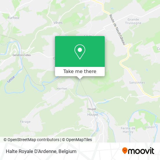 Halte Royale D'Ardenne map