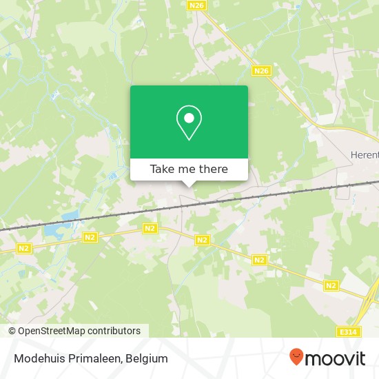Modehuis Primaleen map