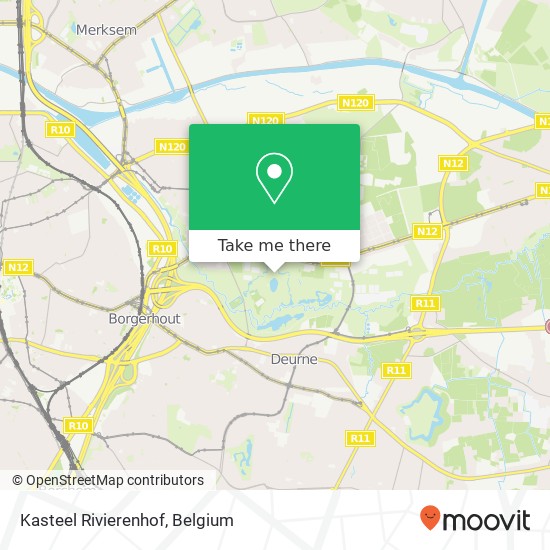 Kasteel Rivierenhof map