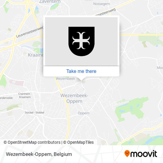 Wezembeek-Oppem map