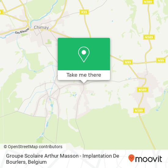 Groupe Scolaire Arthur Masson - Implantation De Bourlers map