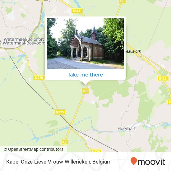 Kapel Onze-Lieve-Vrouw-Willerieken plan