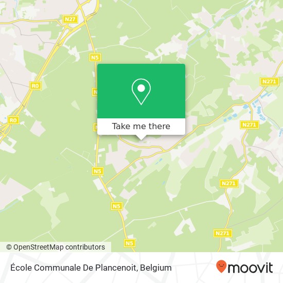 École Communale De Plancenoit map