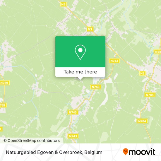 Natuurgebied Egoven & Overbroek map