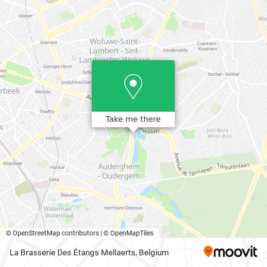 La Brasserie Des Étangs Mellaerts map